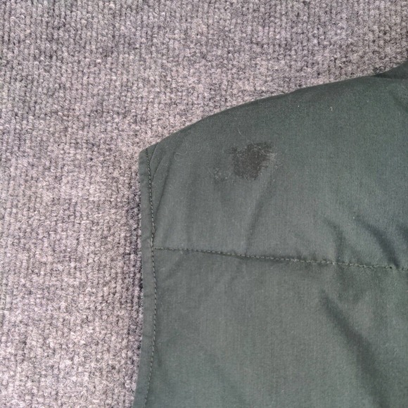 Eddie Bauer Men's Full Zip Down Puffer Vest Green Medium Mock Neck Lined - Picture 5 of 14